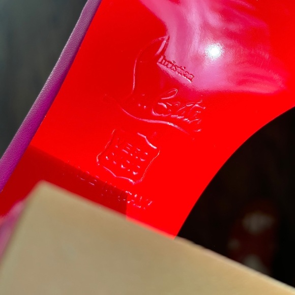 Christian Louboutin Miss Sabina 85 Pink Patent Sandals – Size 41 – Red Sole 👠 - Picture 12 of 13